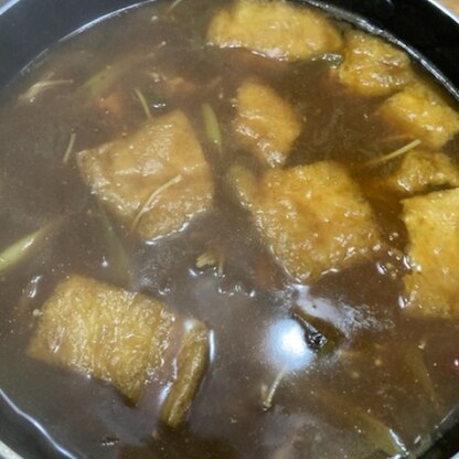 初カレーうどん！冷蔵庫にある物で。美味しかったです！